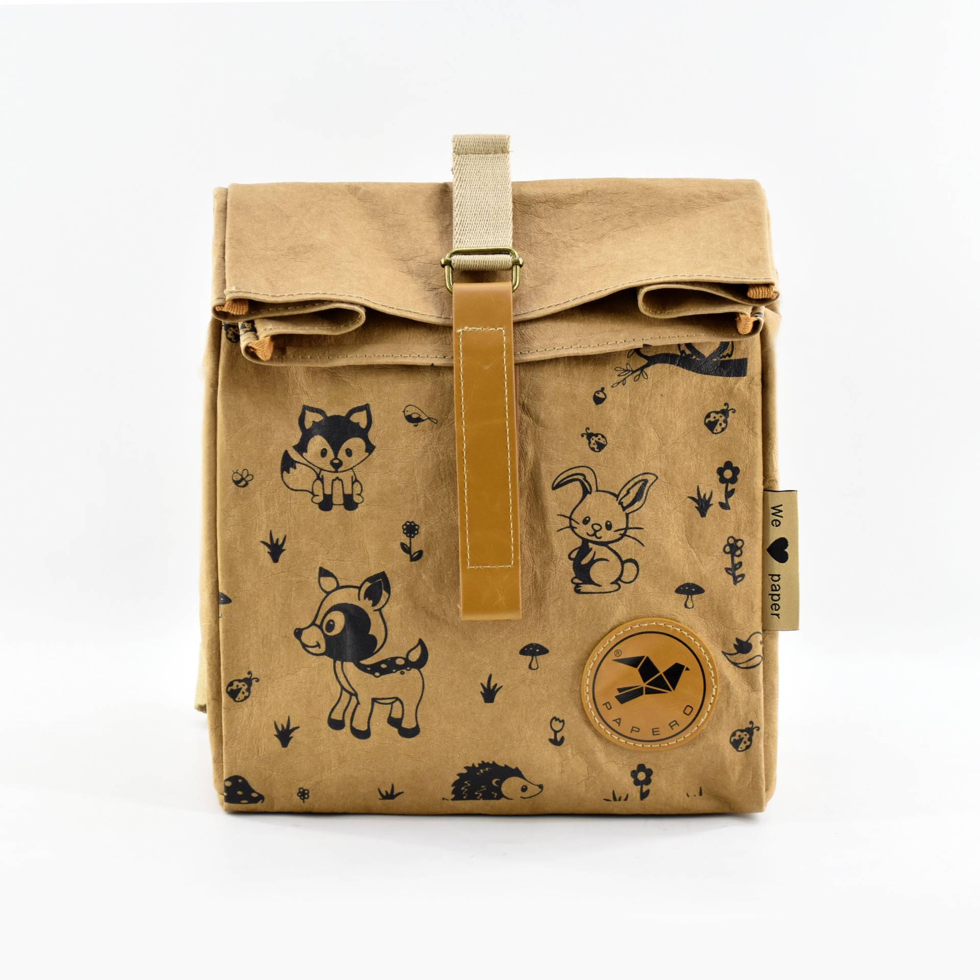 Rucksack Kids Aus Papier 8L -Papero-, Leicht, Robust, Wasserfest Veganes Leder, Urban Style Für Kinder, Ultraminimalistisch Recycelbar Fsc von PAPEROBags