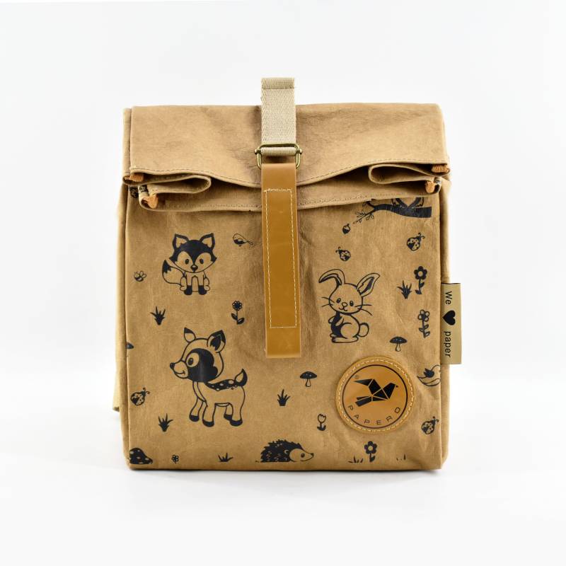 Rucksack Kids Aus Papier 8L -Papero-, Leicht, Robust, Wasserfest Veganes Leder, Urban Style Für Kinder, Ultraminimalistisch Recycelbar Fsc von PAPEROBags