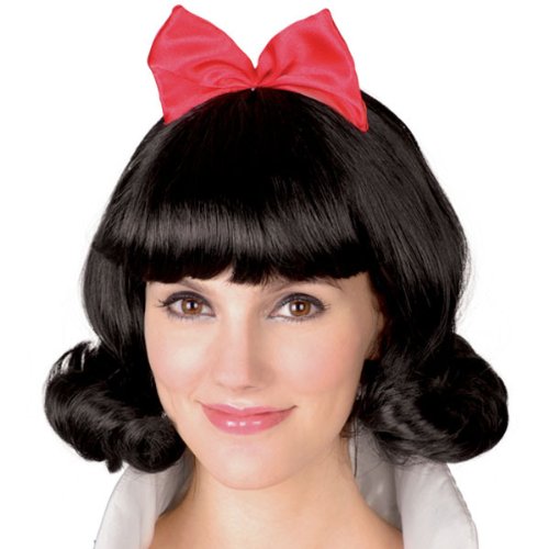 PAPSTAR Perücke Emerald Schneewittchen - Retro, Schwarz, Wellig (Wavy), Polyester, Weiblich von PAPSTAR