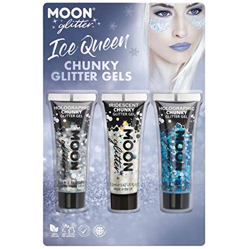WOOOOZY Glitzer-Schminkgel-Set Eiskönigin, 36 ml von PAPSTAR