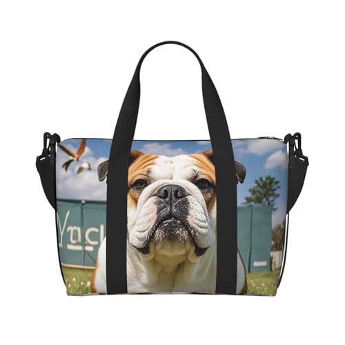 Turnbeutel für Hundeliebhaber, Motiv: Deutscher Schäferhund, Reisetasche für Männer und Frauen, Reisetasche mit Schuhfach, Workout-Taschen, Lustige englische Bulldogge, Einheitsgröße, Reisetasche Turnbeutel für Hundeliebhaber, Motiv: Deutscher Schäferhund, Reisetasche für Männer und Frauen, Reisetasche mit Schuhfach, Workout-Taschen, Lustige englische Bulldogge, Einheitsgröße, Reisetasche von PAQOLSMCKR