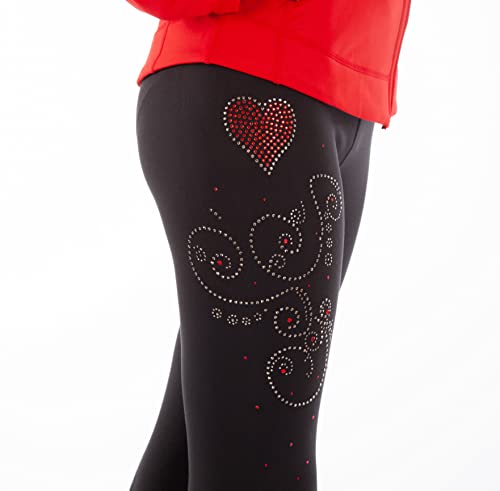 PARADICE WORLD BY SKATER FOR SKATERS EISLAUFEN Hosen MIT STRASSTEINEN von PARADICE WORLD BY SKATER FOR SKATERS
