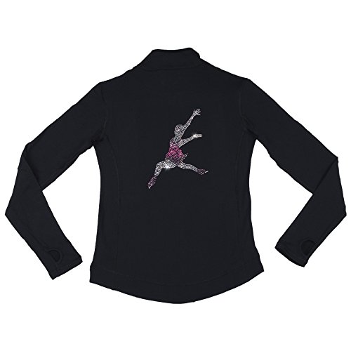 PARADICE WORLD BY SKATER FOR SKATERS Eiskunstlaufjacke mit Strasssteinen in AAA+-Qualität., Schwarz , 12 Jahre PARADICE WORLD BY SKATER FOR SKATERS Eiskunstlaufjacke mit Strasssteinen in AAA+-Qualität., Schwarz , 12 Jahre von PARADICE WORLD BY SKATER FOR SKATERS