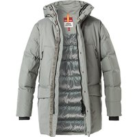 PARAJUMPERS Herren Daunenjacke Grau Mikrofaser unifarben von PARAJUMPERS