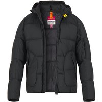 PARAJUMPERS Herren Daunenjacke schwarz Mikrofaser unifarben von PARAJUMPERS