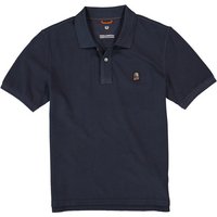 PARAJUMPERS Herren Polo-Shirt blau Baumwoll-Piqué von PARAJUMPERS