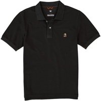 PARAJUMPERS Herren Polo-Shirt schwarz Baumwoll-Piqué von PARAJUMPERS