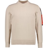 PARAJUMPERS Herren Pullover beige unifarben von PARAJUMPERS