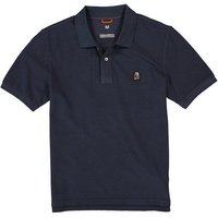 PARAJUMPERS Herren Polo-Shirt blau Baumwoll-Piqué von PARAJUMPERS