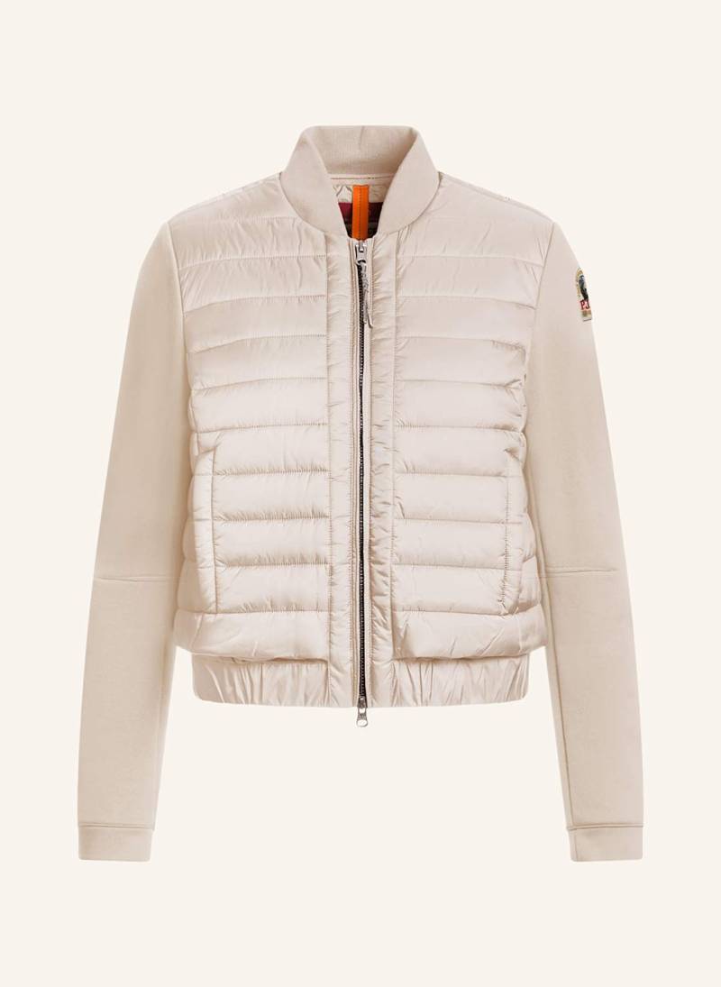 Parajumpers Steppjacke Loretta Im Materialmix grau von PARAJUMPERS