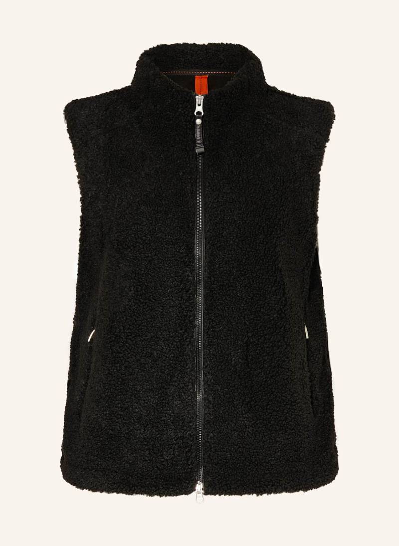 Parajumpers Teddyfell-Weste Venus schwarz von PARAJUMPERS