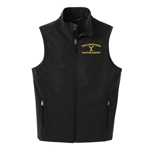 PARAMOUNT NETWORK Yellowstone Dutton Ranch Logo Core Softshell-Weste Offizielles Lizenzprodukt, Schwarz, M PARAMOUNT NETWORK Yellowstone Dutton Ranch Logo Core Softshell-Weste Offizielles Lizenzprodukt, Schwarz, M von PARAMOUNT NETWORK