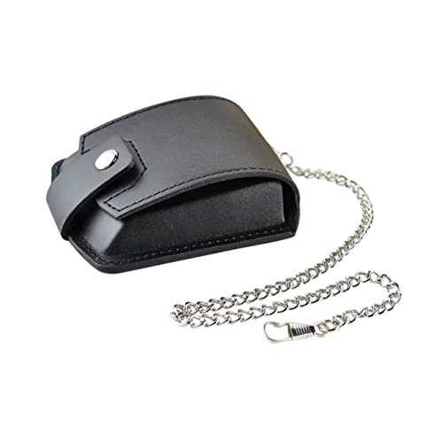 1 Set Taschenuhr Leder Fall Mini Fanny Pack Retro Fanny Pack Pocketwatch Estuche para Relojes De Hombre Leder Uhr Schutz Taschenuhr Display Dome Uhr Taille Tasche Groß, Schwarz von PAREKS