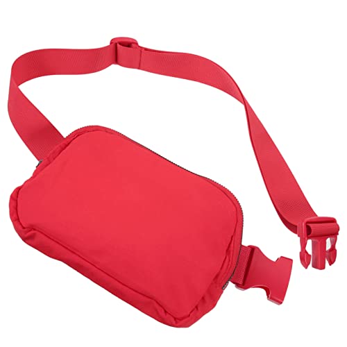 5 Stück Mini Fanny Pack Wandern Taille Packs Fanny Packs für Frauen Reise Mode Fanny Pack Taille Geldbörse Hüfttasche Gürtel Geldbörse Taille Fanny Pack für Outdoor Gürteltasche Miss, rot, 20.5X14X3CM von PAREKS