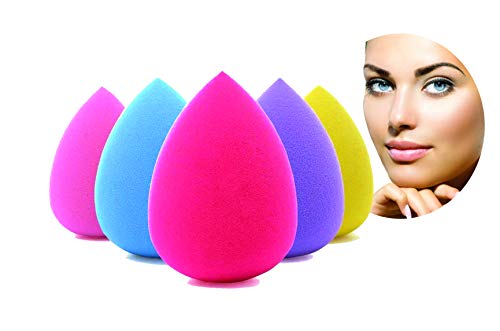 PARENCE - Make-up-Schwämme für Grundierung, Lidschatten, Wangen, flüssige Creme, Make-up, 5 Stück, mehrfarbig von PARENCE