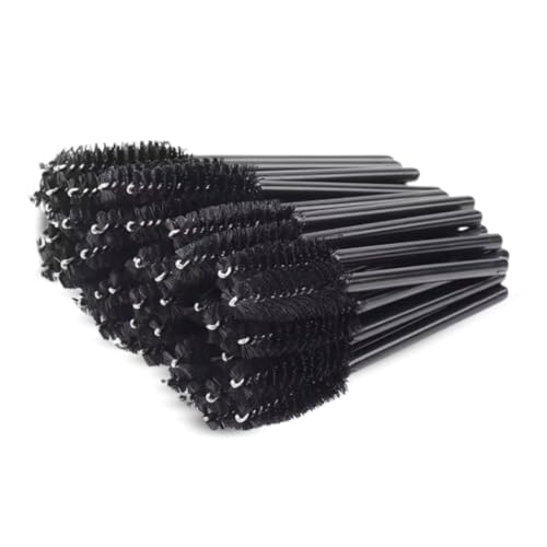 PARENCE - Set mit 50 halbwiederverwendbaren Wimpernbürsten - Premium-Silikon-Weichfaser - Wimpernbürsten, Mascara-Make-up-Tool - 50 Stück (zufällige Farbe) von PARENCE