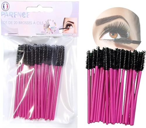 PARENCE.- 20PCS Premium Silikon Weichfaser halb wiederverwendbare und waschbare Wimpernpinsel, Einweg nach 5 Gebrauch, Wimpernbürsten, Mascara Make-up Tool Augenbrauenpinsel Applikator von PARENCE