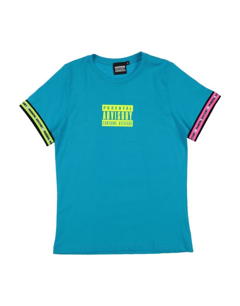 PARENTAL ADVISORY EXPLICIT CONTENT T-shirts Kinder Azurblau von PARENTAL ADVISORY EXPLICIT CONTENT