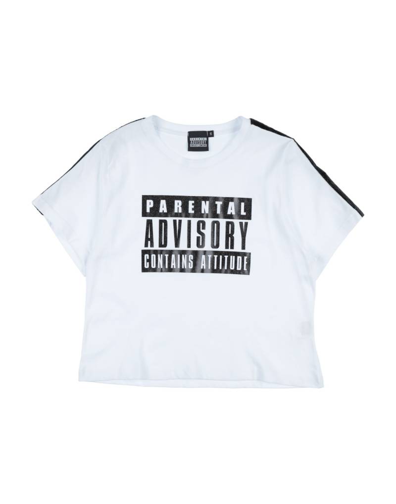 PARENTAL ADVISORY EXPLICIT CONTENT T-shirts Kinder Weiß von PARENTAL ADVISORY EXPLICIT CONTENT