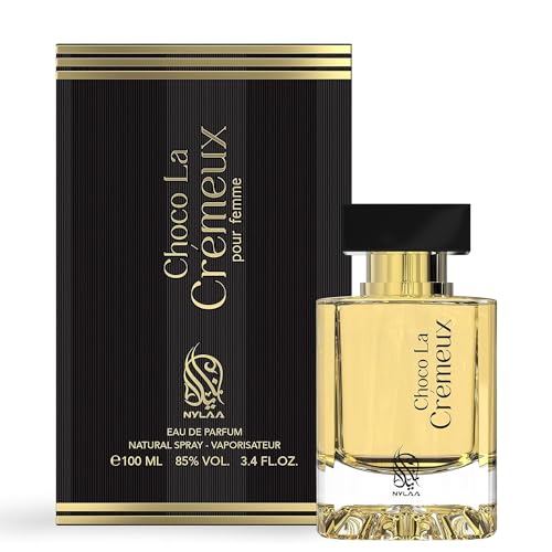 Choco La Cremex Eau de Parfum Adore für Damen, 100 ml, blumiger Duft gefüllt mit Jasmin, Rosenmoschus und fruchtigen Noten – Parfüm-Geschenkset von Nylaa