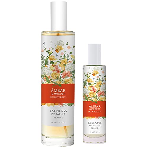 PARFUMS SAPHIR Duftbox, 100 ml + 30 ml Essenzen von Saphir, Amber und Muguet von PARFUMS SAPHIR