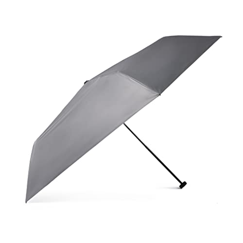 Mini faltbarer Regenschirm für Damen Ultraleicht (nur 115 gr.) SUN&RAIN. Sonnenschutz SPF 50+ PLUS. Winddichtes System (Wind Proof). Manuelle Öffnung. (Grau) von PARIMEX