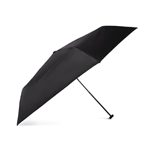 Mini faltbarer Regenschirm für Damen Ultraleicht (nur 115 gr.) SUN&RAIN. Sonnenschutz SPF 50+ PLUS. Winddichtes System (Wind Proof). Manuelle Öffnung. (Schwarz) von PARIMEX