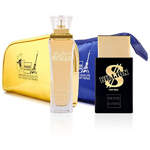 PARIS-ELYSEES Duo Billion Kisses (Billion $ + Billion Woman), Parfum-Set mit Geschenken von PARIS ELYSEES