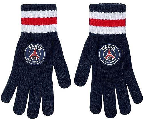 PSG Paris Saint Germain Herren-Handschuhe, offizielle Kollektion, blau, Large / X-Large von PSG