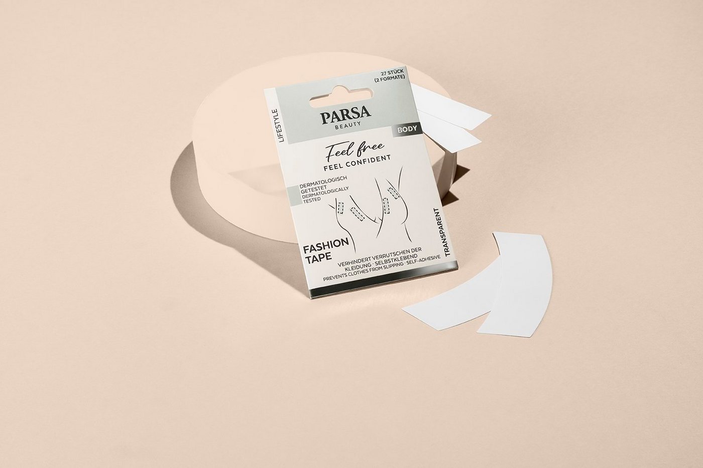 PARSA Beauty Set: Klebe-BH PARSA Beauty Fashion Tape - 27 Stück a 8,5cm von PARSA Beauty