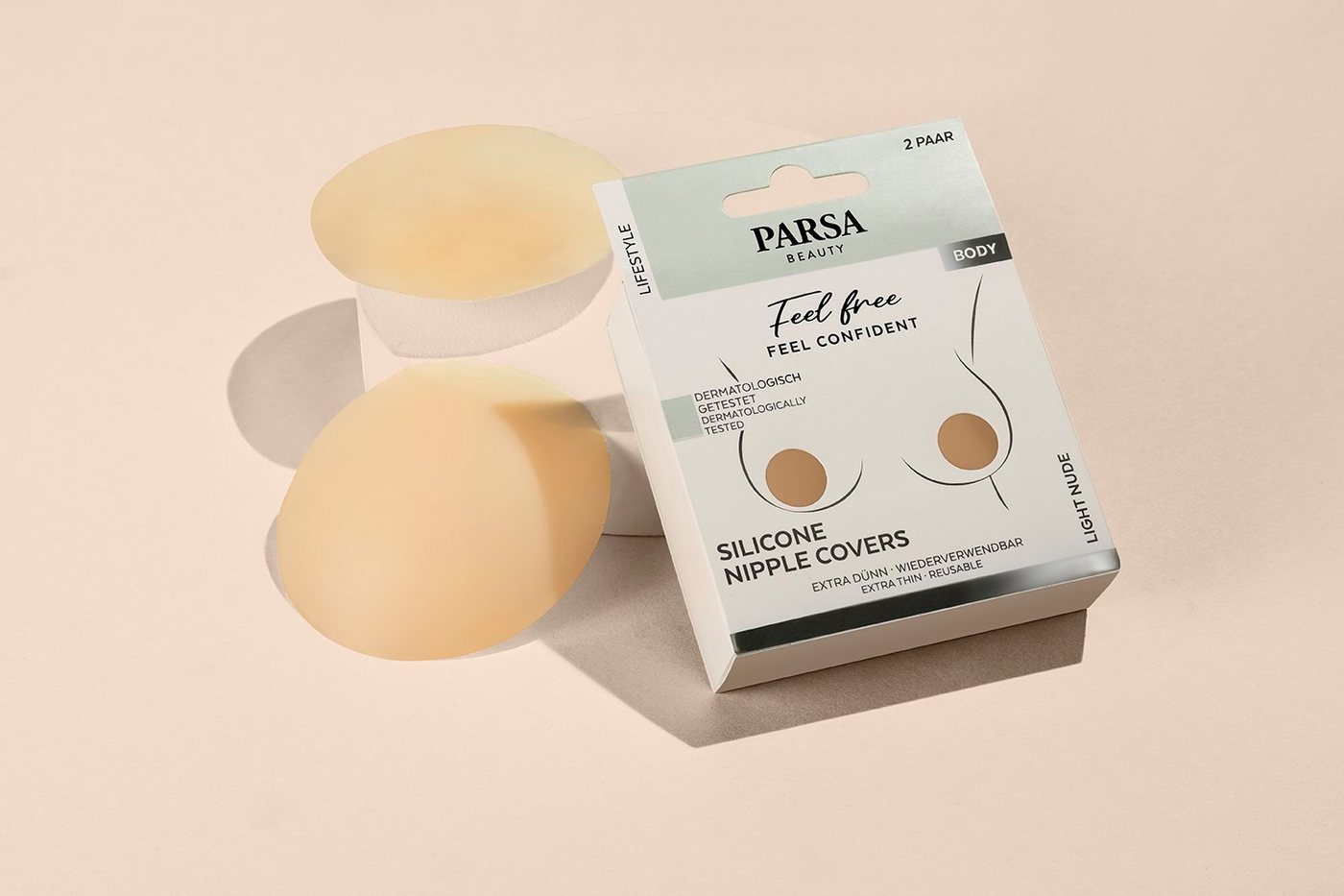PARSA Beauty Set: Klebe-BH PARSA Beauty Silicone Nipple Covers von PARSA Beauty
