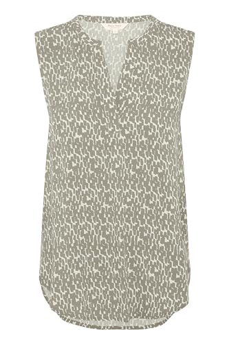 PART TWO Ärmellose Bluse AndiaPW 40, Agave Green Graphic Print von PART TWO