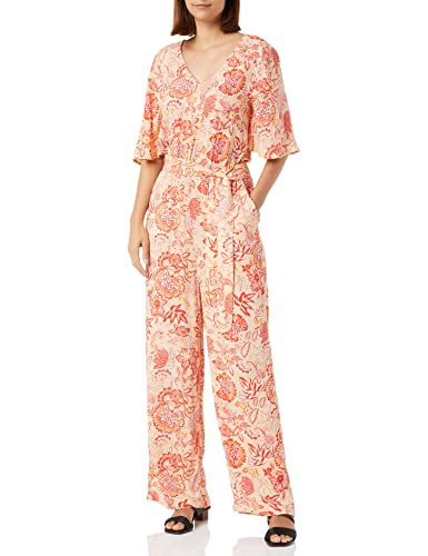 PART TWO Damen Adrienne Jumpsuit Overall, Caramel Cream Wallpaper Print, 44 von PART TWO