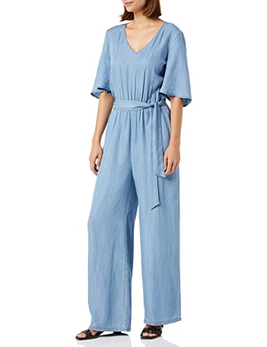 PART TWO Damen Adrienne Jumpsuit Overall, Light Blue Denim, 40 von PART TWO