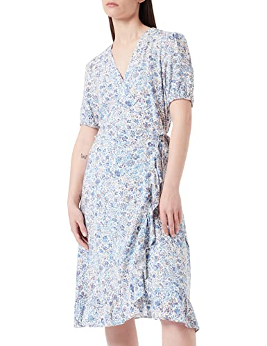 Part Two Damen Clairepw Dr Dress Feminine Silhouette Kleid, Blue Painted Flower, 38 von PART TWO