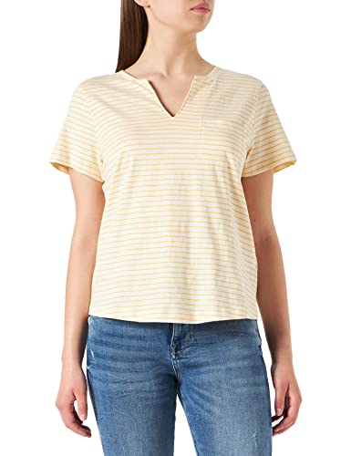 Part Two Damen Gesinapw Ts Relaxed Fit T-Shirt, Amber Yellow Stripe, Small von PART TWO