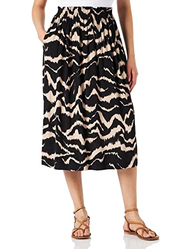 Part Two Damen JaylaPW SK Skirt, Black Zebra Print, 32 von PART TWO