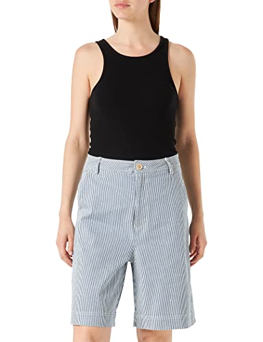 PART TWO Damen PajaPW SHO Shorts Relaxed fit Cargos, Blue Stripe, 34 von PART TWO