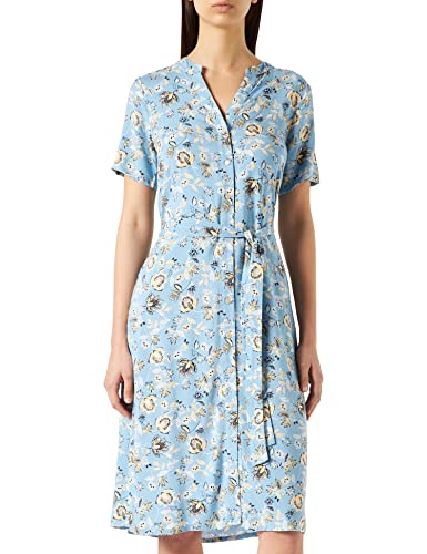 Part Two Damen Pawapw Dr Dress Relaxed Fit Kleid, Dusk Blue Ornament Blume, 40 von PART TWO