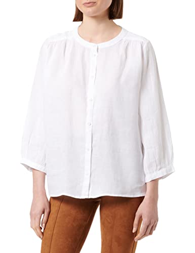 PART TWO Damen Persilles Shirt Regular Fit Hemd mit 3/4 Ärmeln, Bright White, 44 von PART TWO