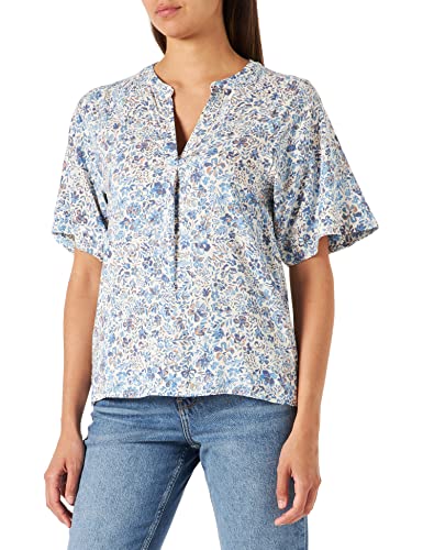 Part Two Damen PetinaPW BL Relaxed fit Blouse, Blue Painted Flower, 42 von PART TWO