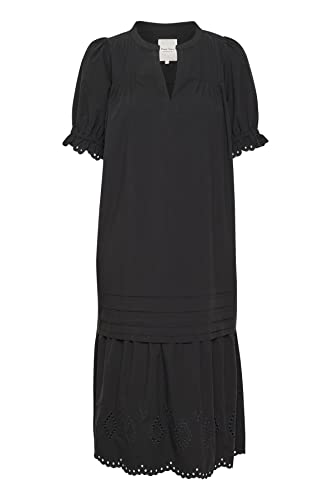 Part Two Damen Philipapw Dr Dress Relaxed Fit Kleid, Schwarz, 42 von PART TWO