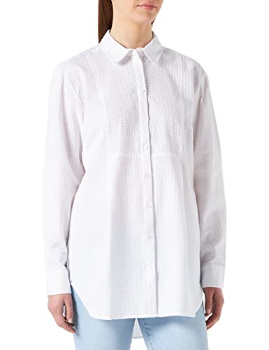PART TWO Damen Pilipw Sh Relaxed Fit Shirt, Bright White, 42 EU von PART TWO