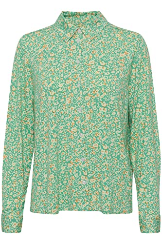 Part Two Damen Sarona Regular Fit Langärmliges Shirt, Greenbriar Leo Print, Small von PART TWO