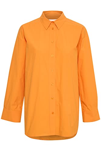 PART TWO Damen Savanna Relaxed Fit Longsleeve Shirt, Apricot, 44 von PART TWO