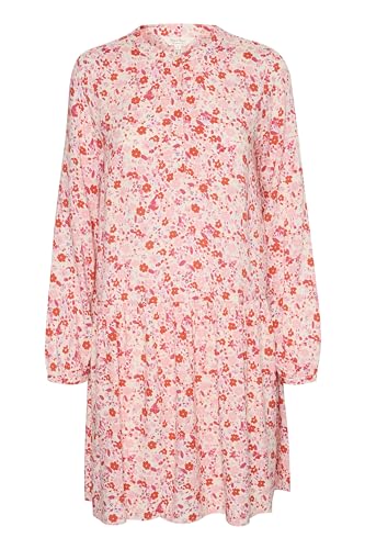 Part Two Damen Alliepw Relaxed Fit Above Knee Length Dress Lässiges Kleid, Mandarin Red Mini Flower, 38 von PART TWO