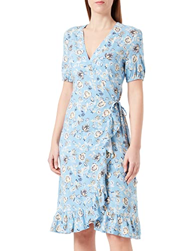 Part Two Damen Clairepw Dr Dress Feminine Silhouette Kleid, Dusk Blue Ornament Flower, 36 von PART TWO