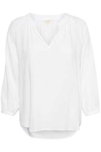 Part Two Damen Mileanpw Bl tter Relaxed Fit 3/4 Sleeve Bluse, Bright White, 38 von PART TWO