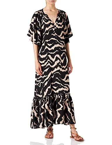 Part Two Damen Otheniapw Dr Dress Kleid, Black Zebra Print, 36 von PART TWO