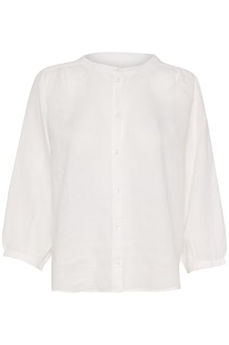 Part Two Damen Persillespw Regular Fit 3/4-Arm Shirt, Bright White, 38 von PART TWO